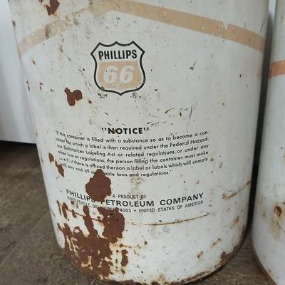 Pair of Vintage Phillips 66 Oil Cans