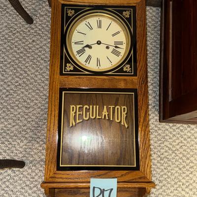 D17-Regulator wall clock