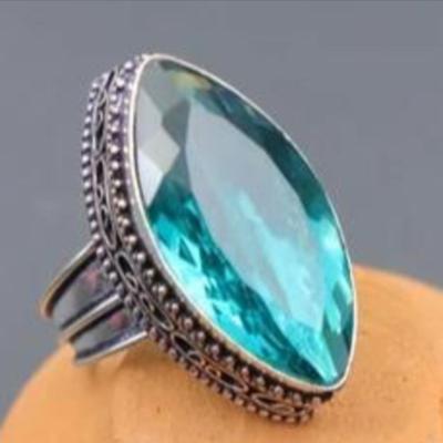 Natural Aquamarine Gemstone Ring