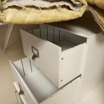 White Stack Storage Drawers & Shelves (BF2-JS)