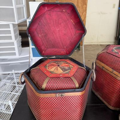 Four Matching Decorative Hat Boxes (PB-BM)