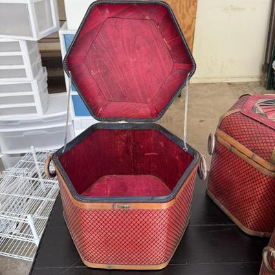 Four Matching Decorative Hat Boxes (PB-BM)