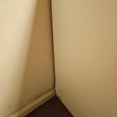 White Storage Cabinet with Butcher Block Top & Two Cabinets (BF2-JS)