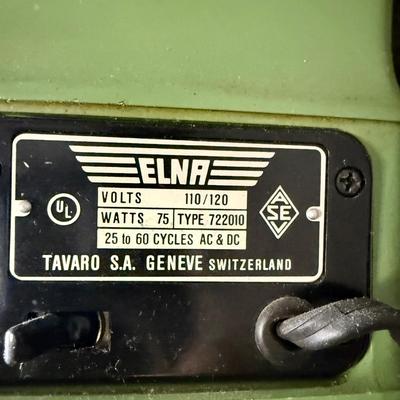 Vintage Elna Supermatic 722010 Sewing Machine with Carrying Case