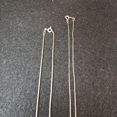 TWO 14K GOLD CHAINS 3.32g