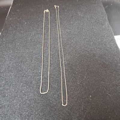 TWO 14K GOLD CHAINS 3.32g