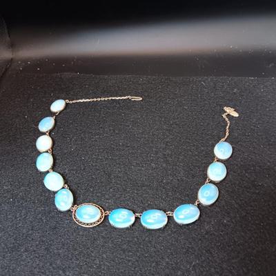 OPALINE 10K GOLD FILLED NECKLACE