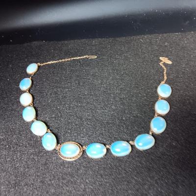 OPALINE 10K GOLD FILLED NECKLACE