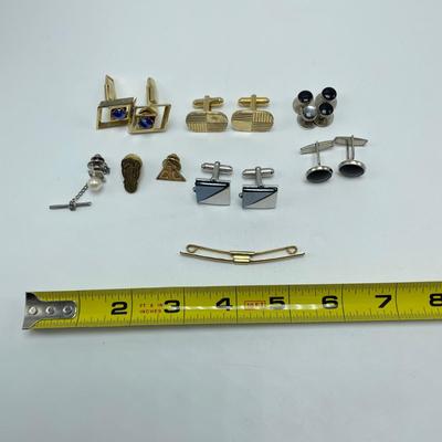 10K Gold Pin w/ Cufflinks and Tuxedo Buttons (ST-SS)