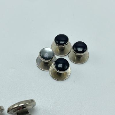 10K Gold Pin w/ Cufflinks and Tuxedo Buttons (ST-SS)