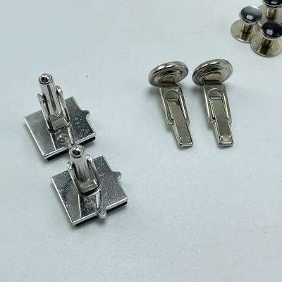 10K Gold Pin w/ Cufflinks and Tuxedo Buttons (ST-SS)