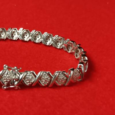 STERLING SILVER BRACELET 17.66g