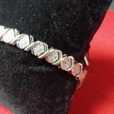 STERLING SILVER BRACELET 17.66g