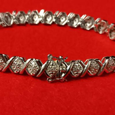STERLING SILVER BRACELET 17.66g
