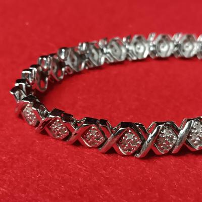 STERLING SILVER BRACELET 17.66g