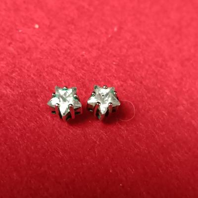 STERLING SILVER SIAM SCARF CLIP AND .925 EARRINGS 15.42g