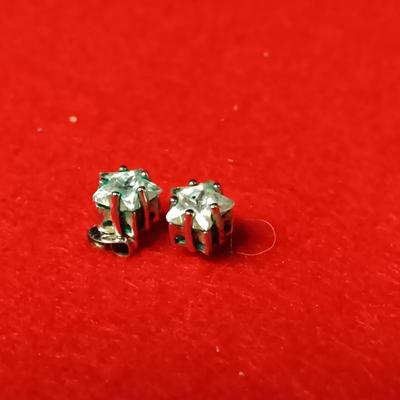 STERLING SILVER SIAM SCARF CLIP AND .925 EARRINGS 15.42g