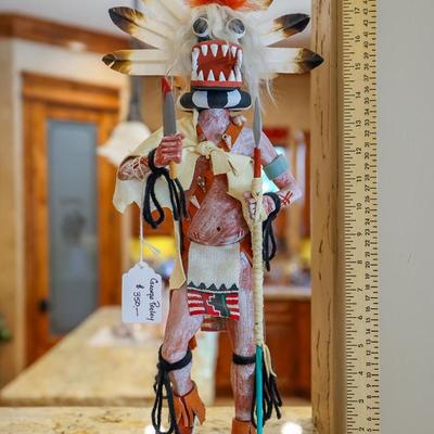 Sale Photo Thumbnail #114: George Pooley "Black Ogre" Kachina Doll

NO CHERRY PICKING or taking ONLY the items you want and leaving the rest! Please arrive with enough time to load. Bring boxes/any tools to assemble/dolly/people to help load/etc.
- Questions? Call Shawn at (918)232