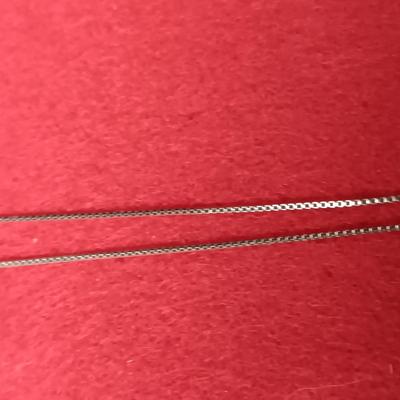STERLING SILVER CHAIN AND PENDANT PLUS A STERLING BRACELET WITH GLASS STONES