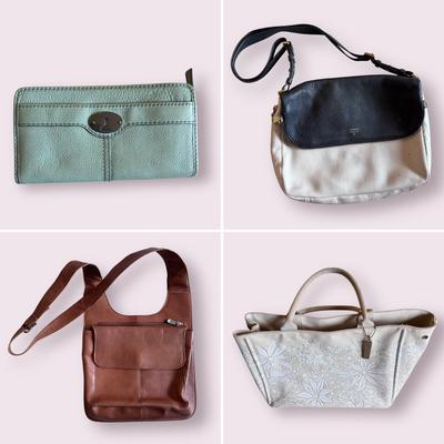 Fossil, Michael Kors, Oscar De La Renta, and Other Handbags and Wallets (PC-DZ)