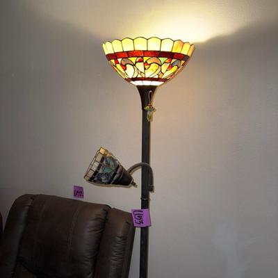 Sale Photo Thumbnail #425: U53-Stained glass floor lamp