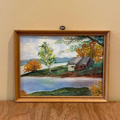 LOT 2L: Framed Oil Painting Signed E. Burke