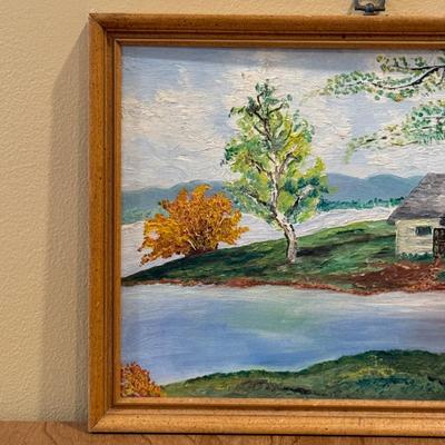 LOT 2L: Framed Oil Painting Signed E. Burke