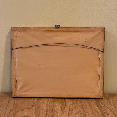 LOT 2L: Framed Oil Painting Signed E. Burke