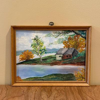 LOT 2L: Framed Oil Painting Signed E. Burke
