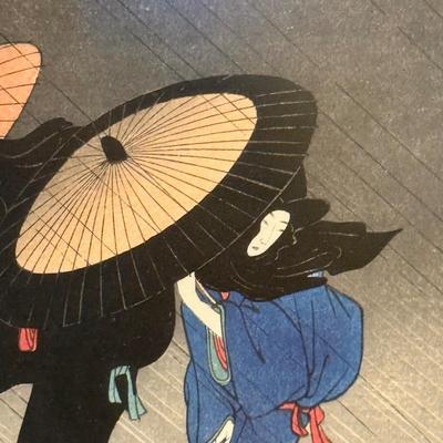 LOT 5L: Framed Print by Kitagawa Utamaro