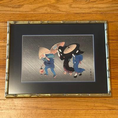 LOT 5L: Framed Print by Kitagawa Utamaro