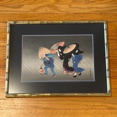 LOT 5L: Framed Print by Kitagawa Utamaro
