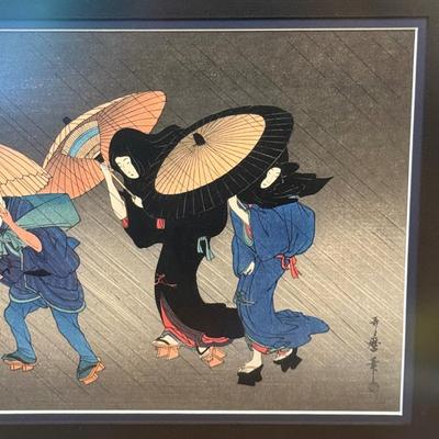 LOT 5L: Framed Print by Kitagawa Utamaro