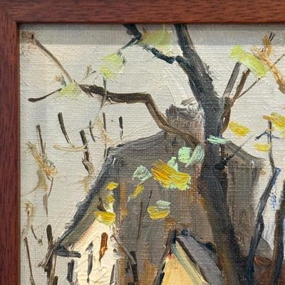 LOT 6L: Framed Oil Painting by Edouard LE SAOUT