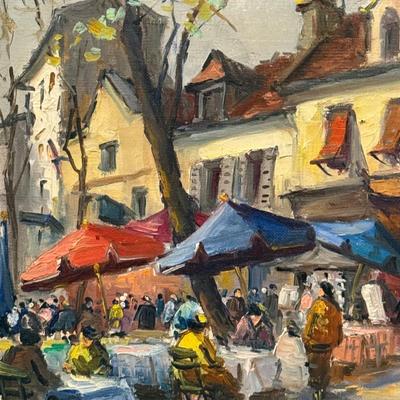 LOT 6L: Framed Oil Painting by Edouard LE SAOUT