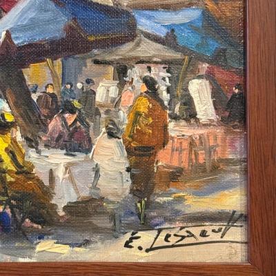 LOT 6L: Framed Oil Painting by Edouard LE SAOUT