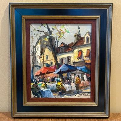 LOT 6L: Framed Oil Painting by Edouard LE SAOUT