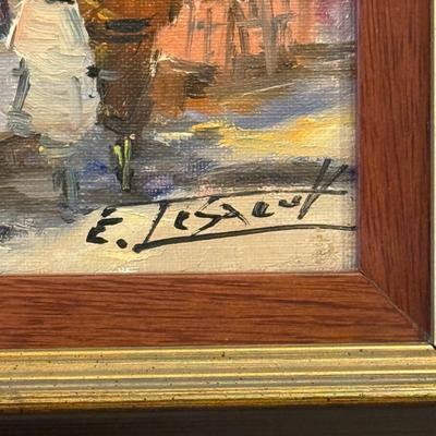 LOT 6L: Framed Oil Painting by Edouard LE SAOUT