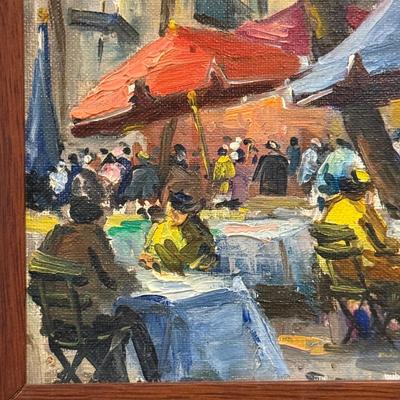 LOT 6L: Framed Oil Painting by Edouard LE SAOUT