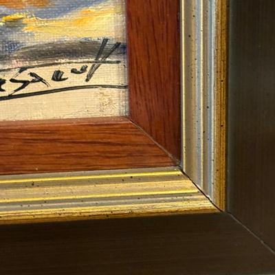 LOT 6L: Framed Oil Painting by Edouard LE SAOUT