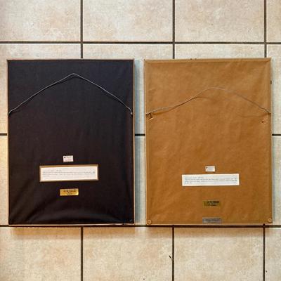 LOT 9L: Two Framed Prints by Kikugawa Eizan