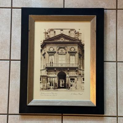 LOT 10L: Six Framed Le Palais Royal Prints