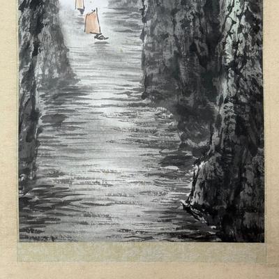 LOT 11: Framed Print by Suzuki Haronunobu & Hanging Scroll