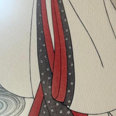 LOT 11: Framed Print by Suzuki Haronunobu & Hanging Scroll