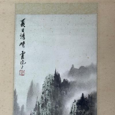 LOT 11: Framed Print by Suzuki Haronunobu & Hanging Scroll