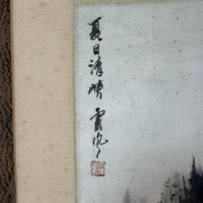 LOT 11: Framed Print by Suzuki Haronunobu & Hanging Scroll