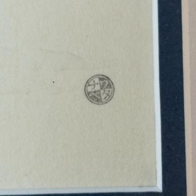 LOT 11: Framed Print by Suzuki Haronunobu & Hanging Scroll