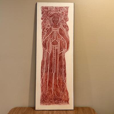 LOT 14L: Vintage Brass Rubbing by Elizabeth Billingham