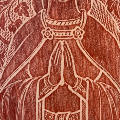 LOT 14L: Vintage Brass Rubbing by Elizabeth Billingham