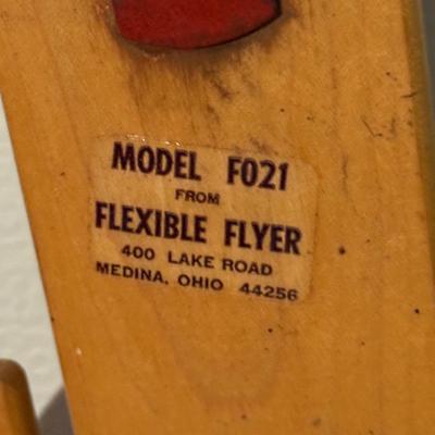 LOT 19G: Pair of vintage sleds Yankee Clipper +